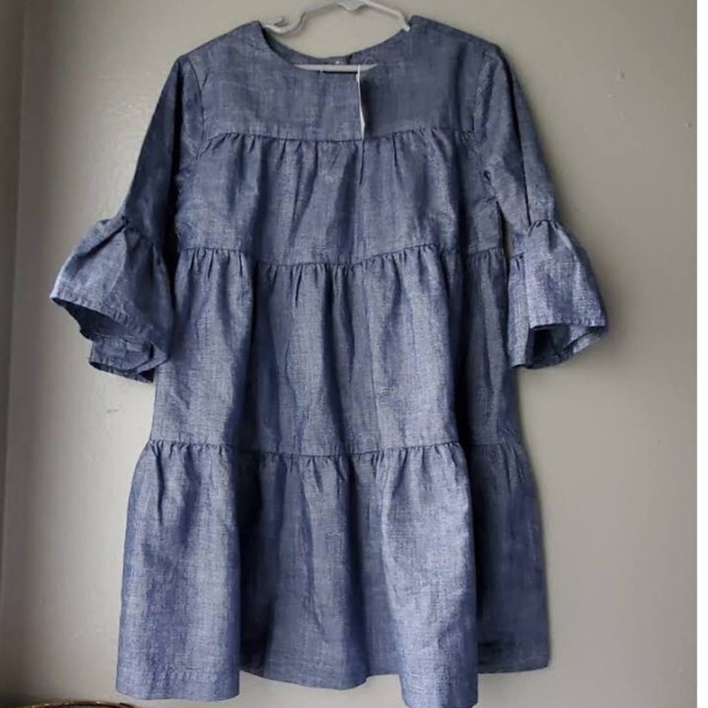 Denim sparkle dress